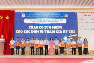 CHÚC MỪNG KẾT QUẢ THAM GIA KỲ THI OLYMPIC TRUYỀN THỐNG 30-4 LẦN THỨ XXX, NĂM 2026 CỦA TRƯỜNG THPT SỐ 1 PHAN BỘI CHÂU